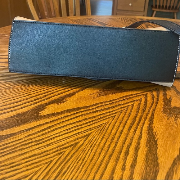 Nine West Colorblock Tan and Black Satchel - Picture 6 of 6